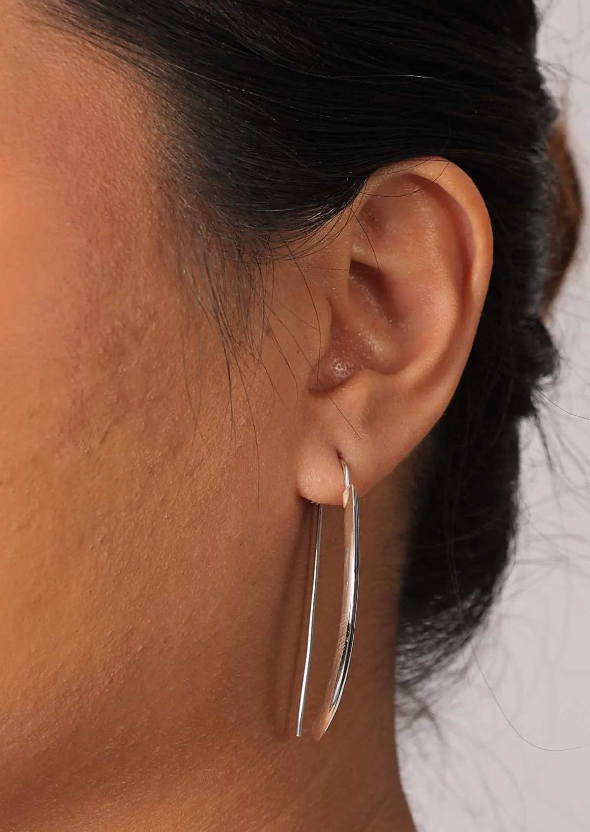 Sleek Silver Earrings