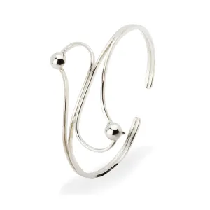 Sterling Silver Bracelet - Curve Ball Bracelet