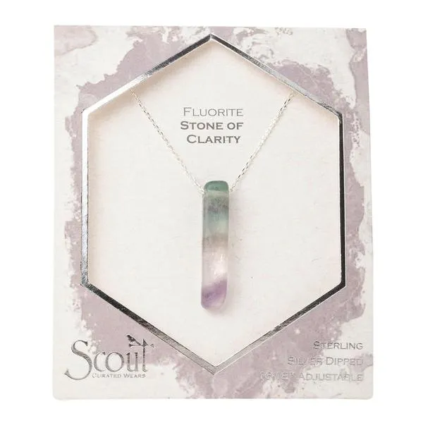 Stone Point Neck Fluorite/Silver