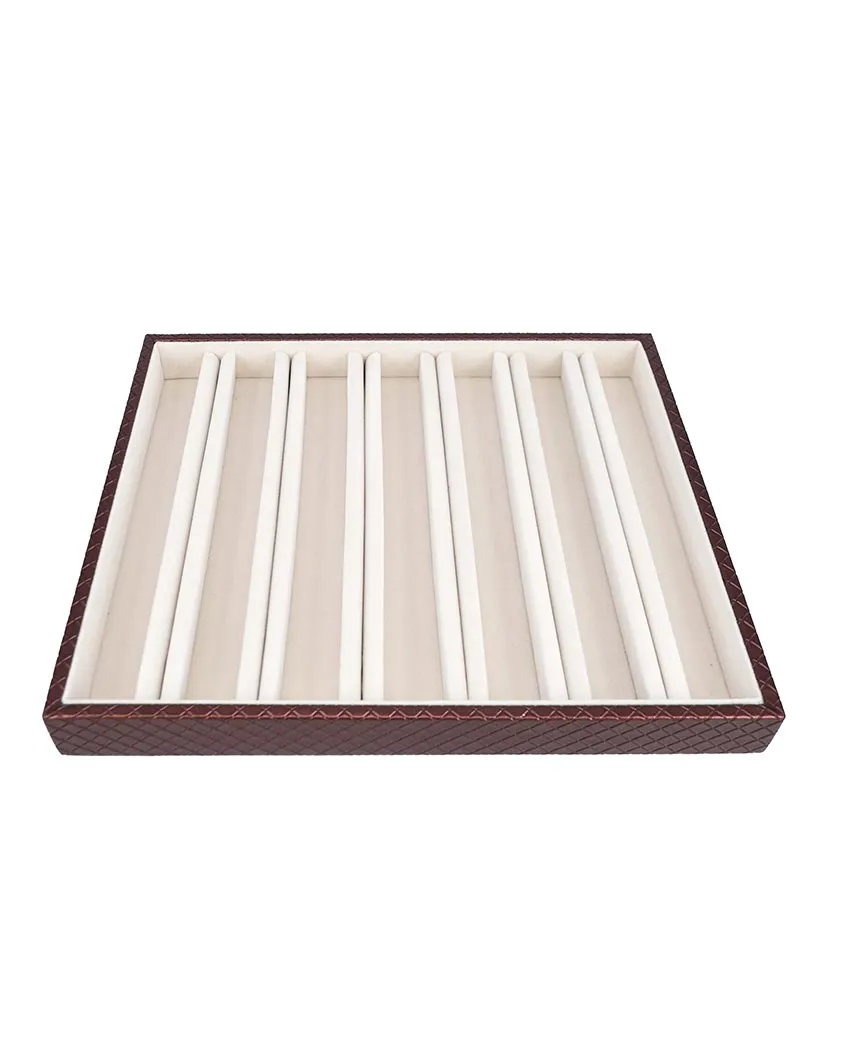 Stylish Faux Leather Jewellery Tray | 13 x 11 inches