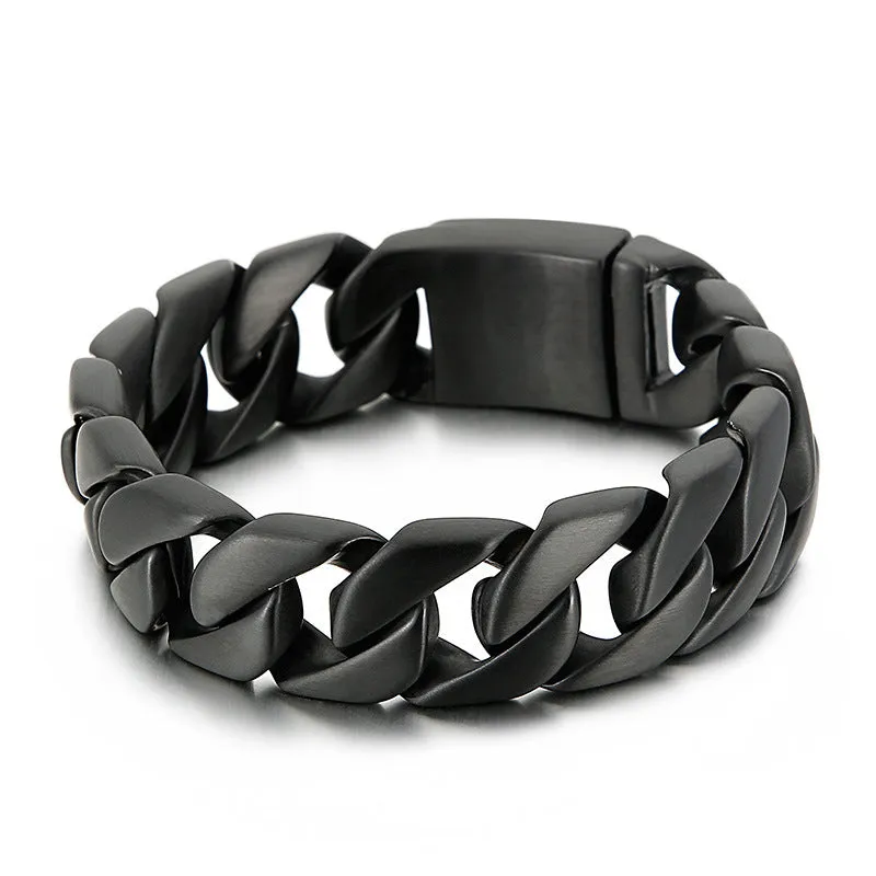 Stylish Personalized Men's Titanium Steel Bracelets for Hipsters