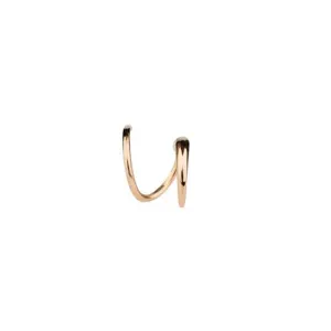 Tusk Twirl Earring, Rose Gold