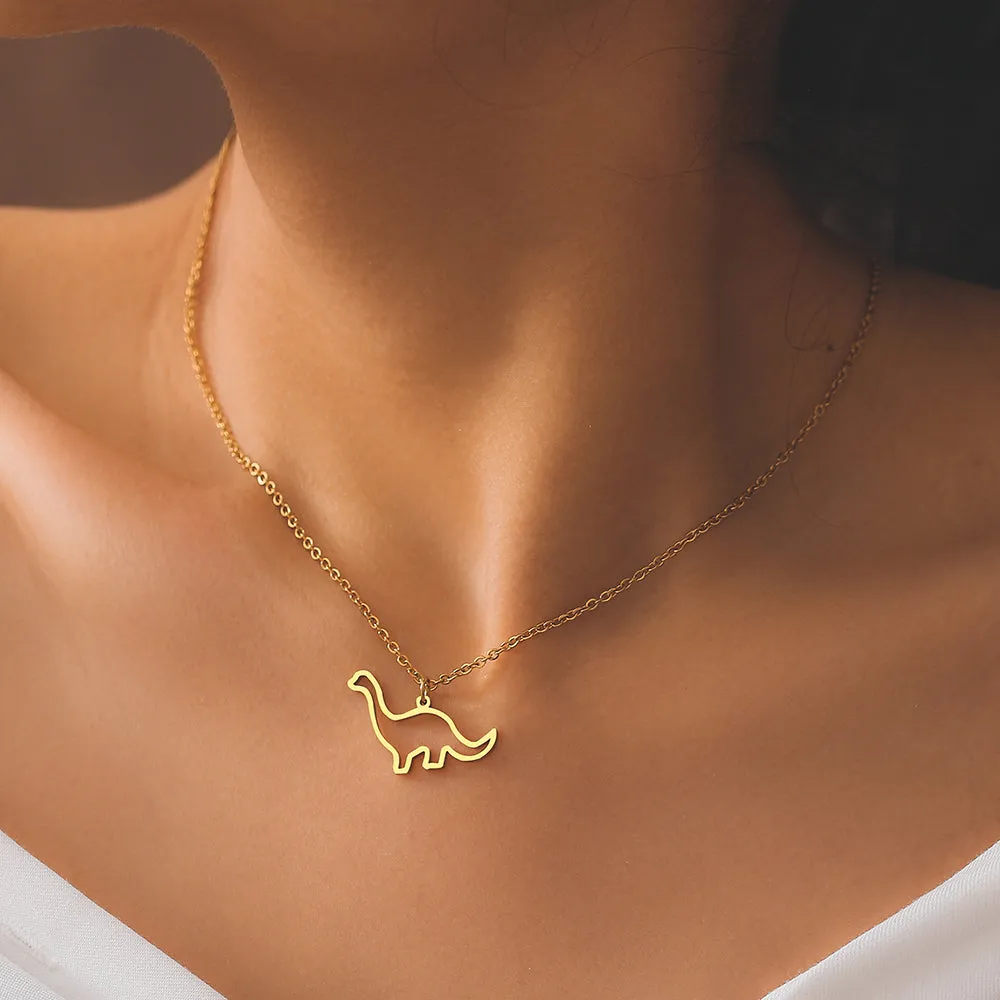 Unique Dinosaur Necklace (Brontosaurus)