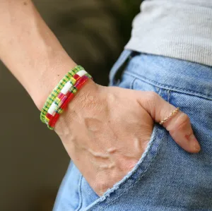 WATERMELON SUGAR | Tila Beaded Bracelet | Stack of 3