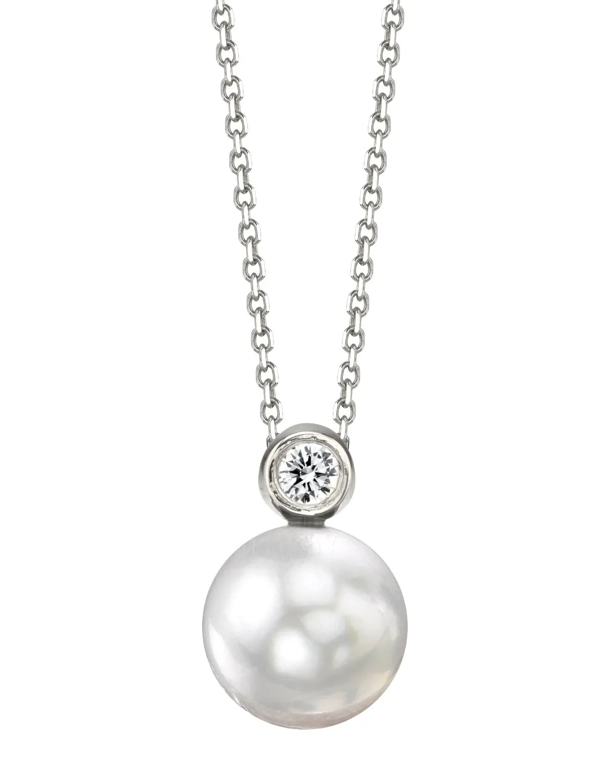 White South Sea Pearl & Diamond Honor Pendant