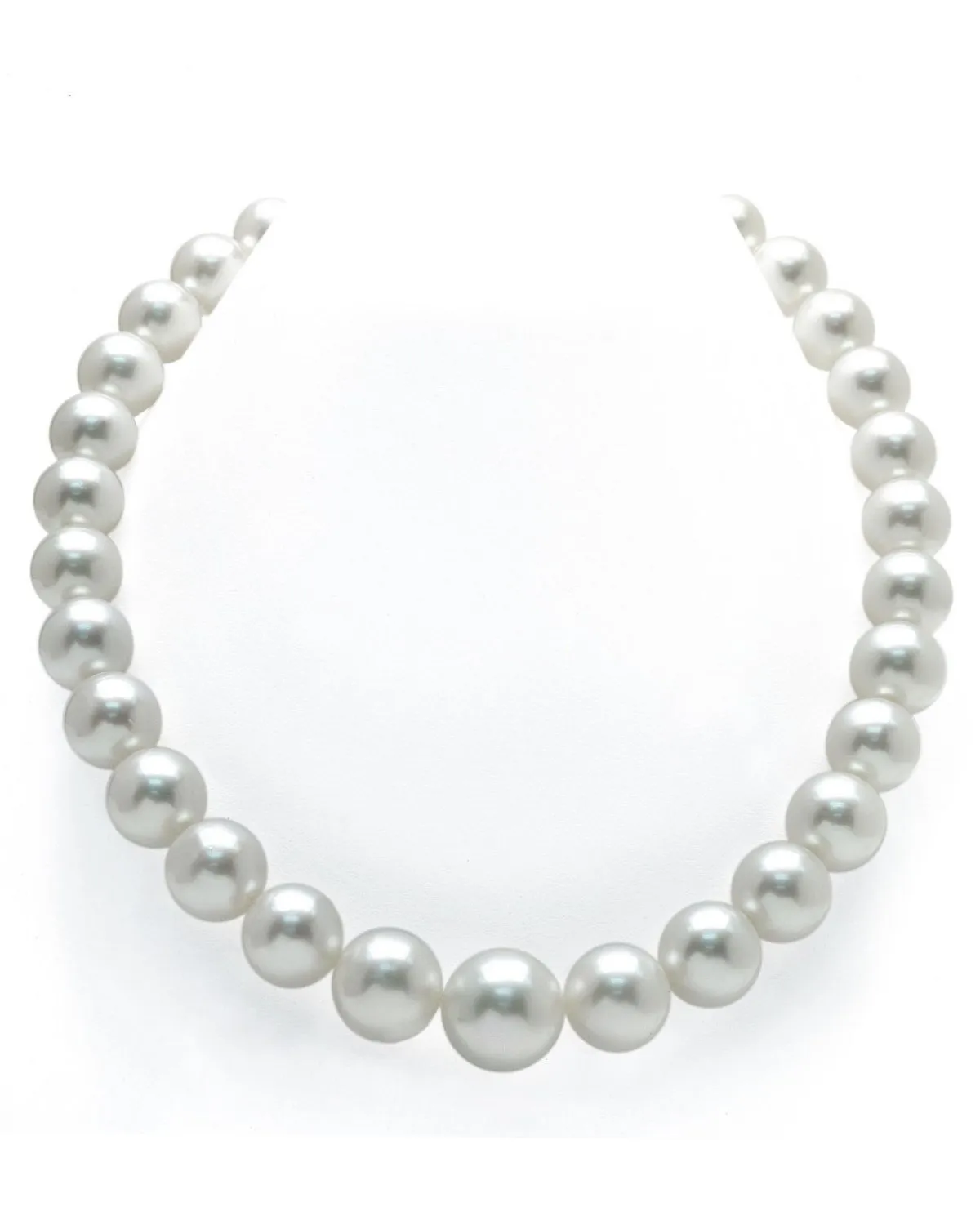 White South Sea Pearl Necklace, 12.0-15.0mm