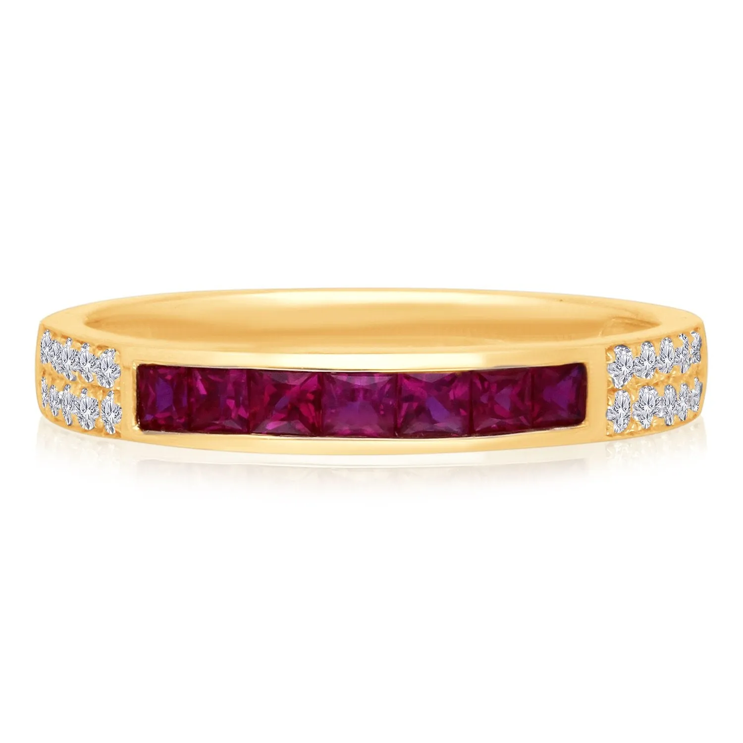 Yellow Gold Ruby & Diamond Heirloom Ring