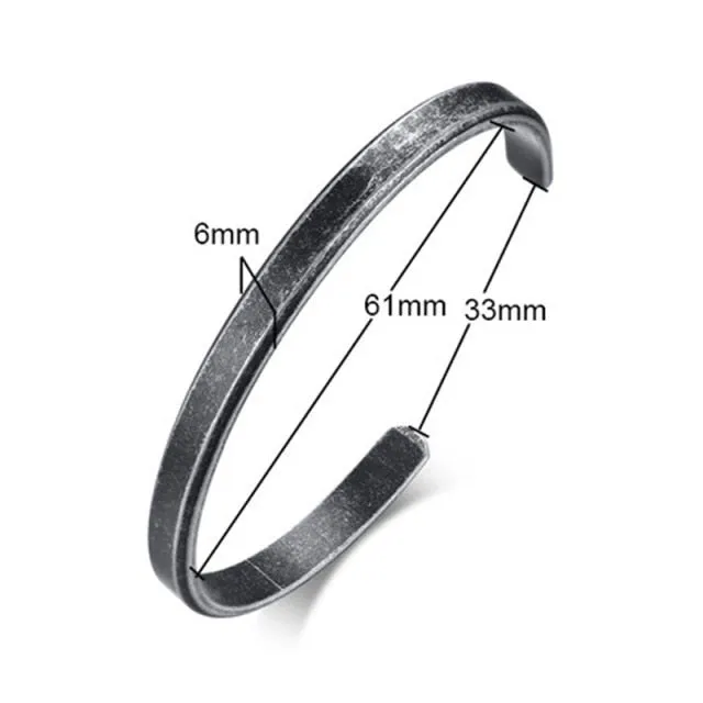 ZORCVENS Women and Men 8mm Width Surface Bracelet Bangle Stainless Steel Bracelet Men silver color/Gold/Black/Rose Gold 4 Color